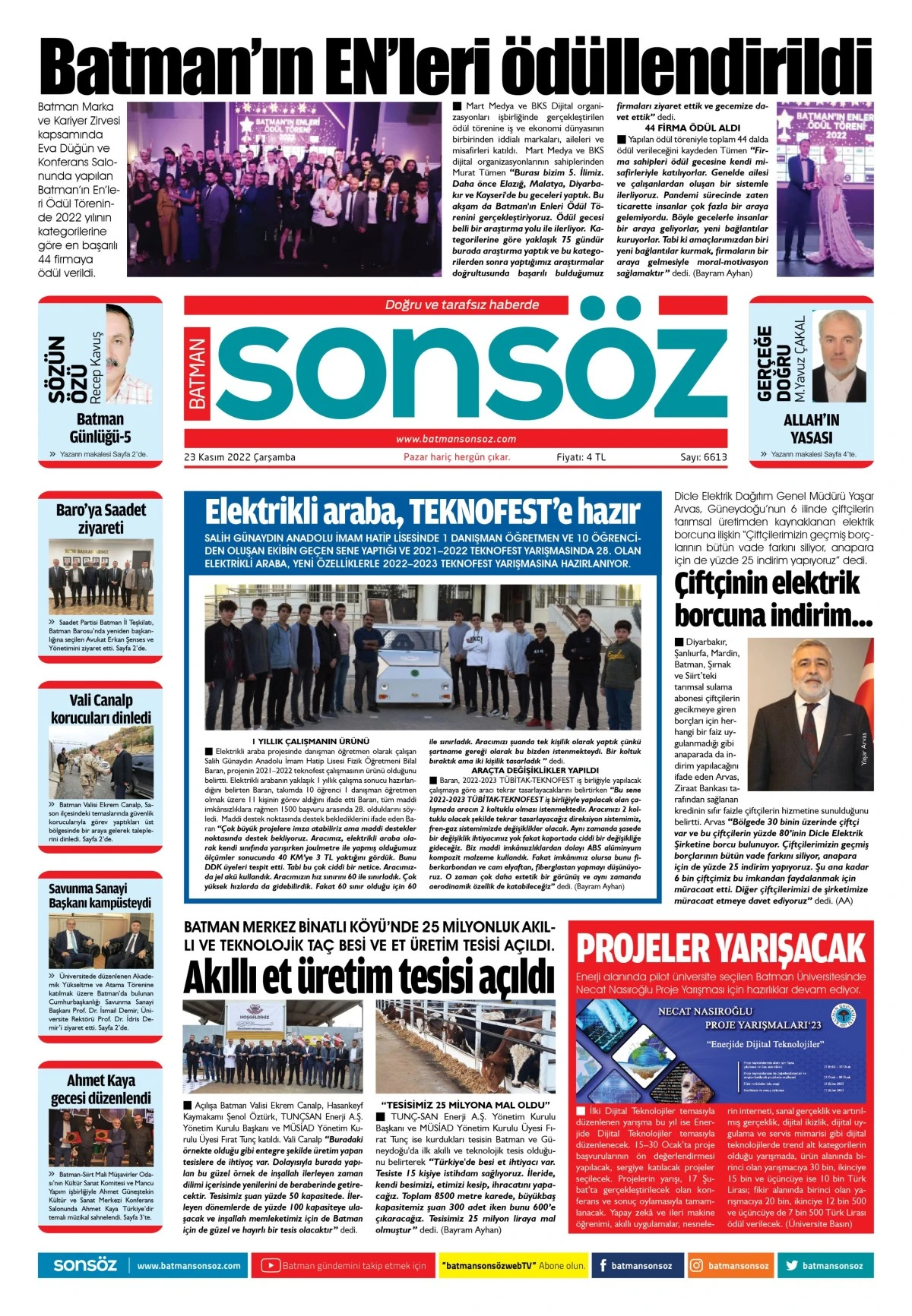 23 Kasım 2022 e-gazete