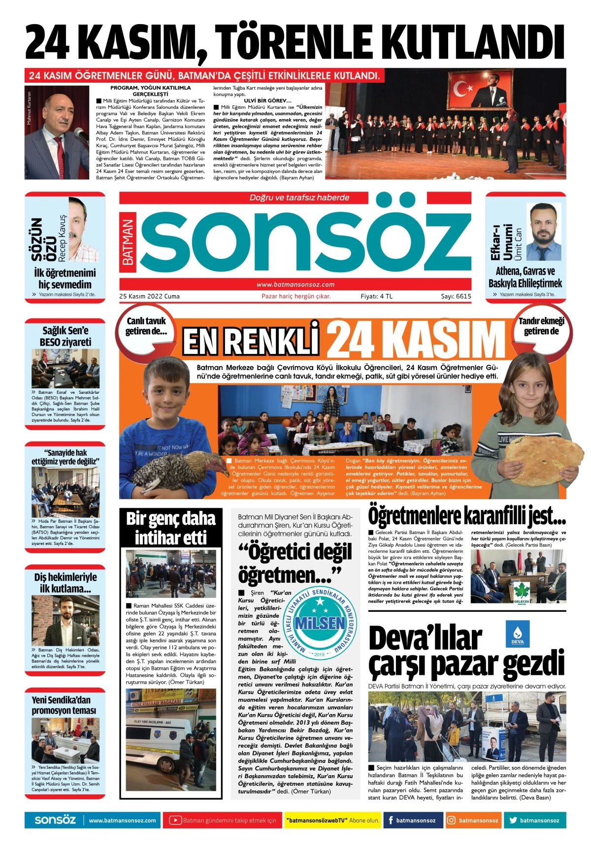 25 Kasım 2022 e-gazete