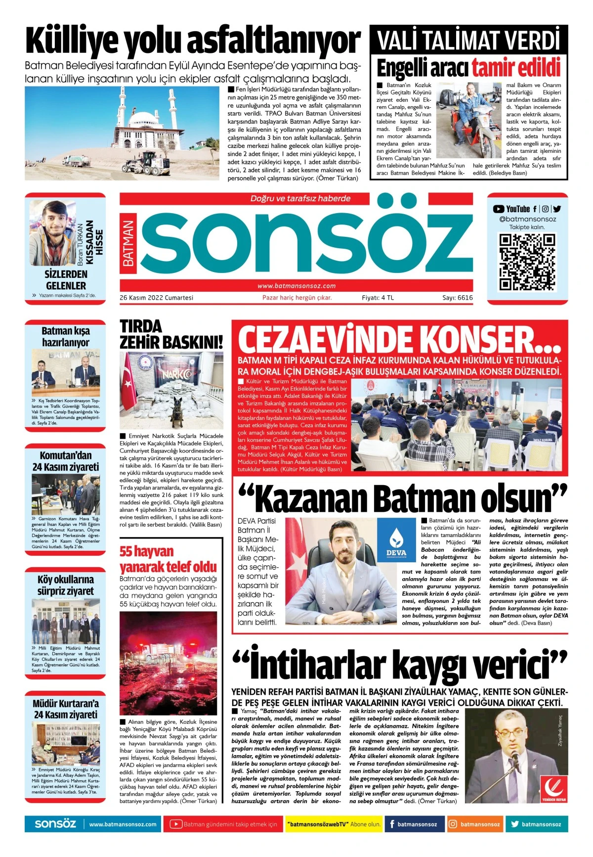 26 Kasım 2022 e-gazete