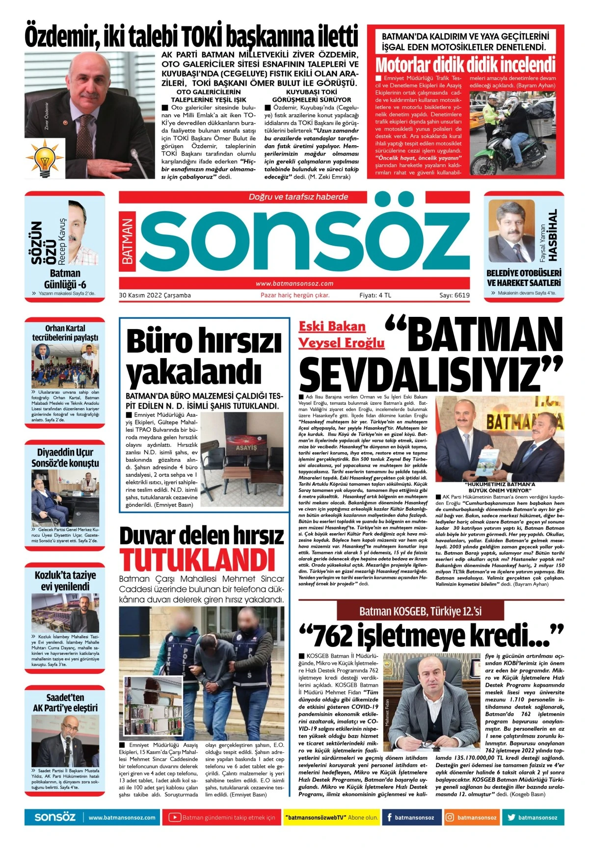 30 Kasım 2022 e-gazete