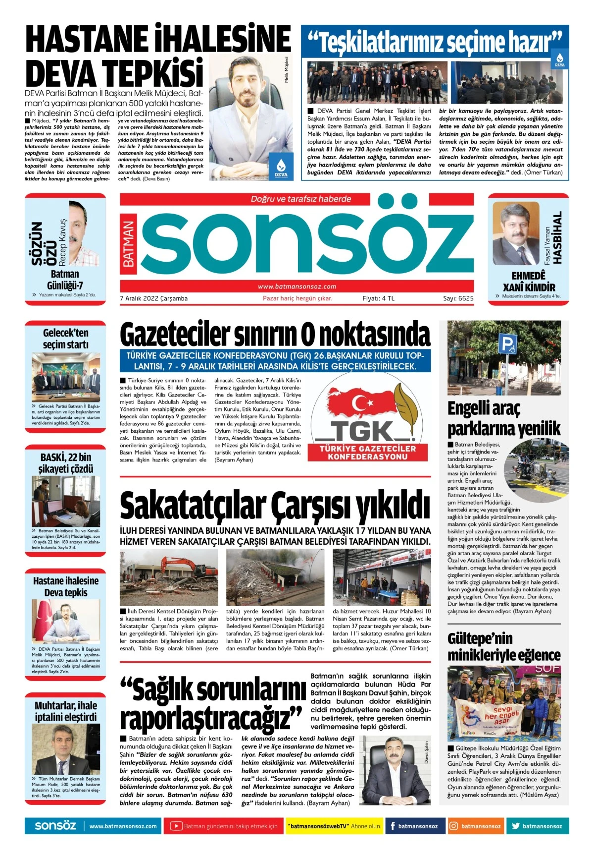 7 Aralık 2022 e-gazete