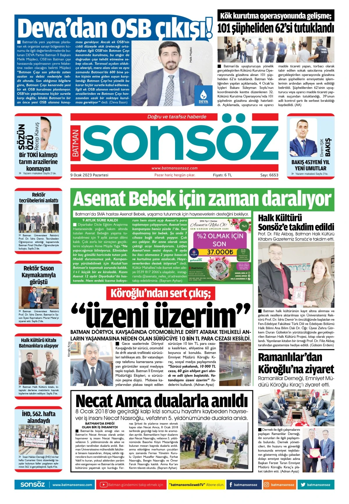 9 Ocak 2023 e-gazete