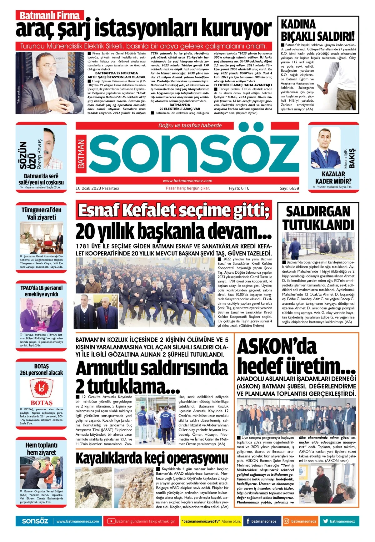 16 Ocak 2023 e-gazete