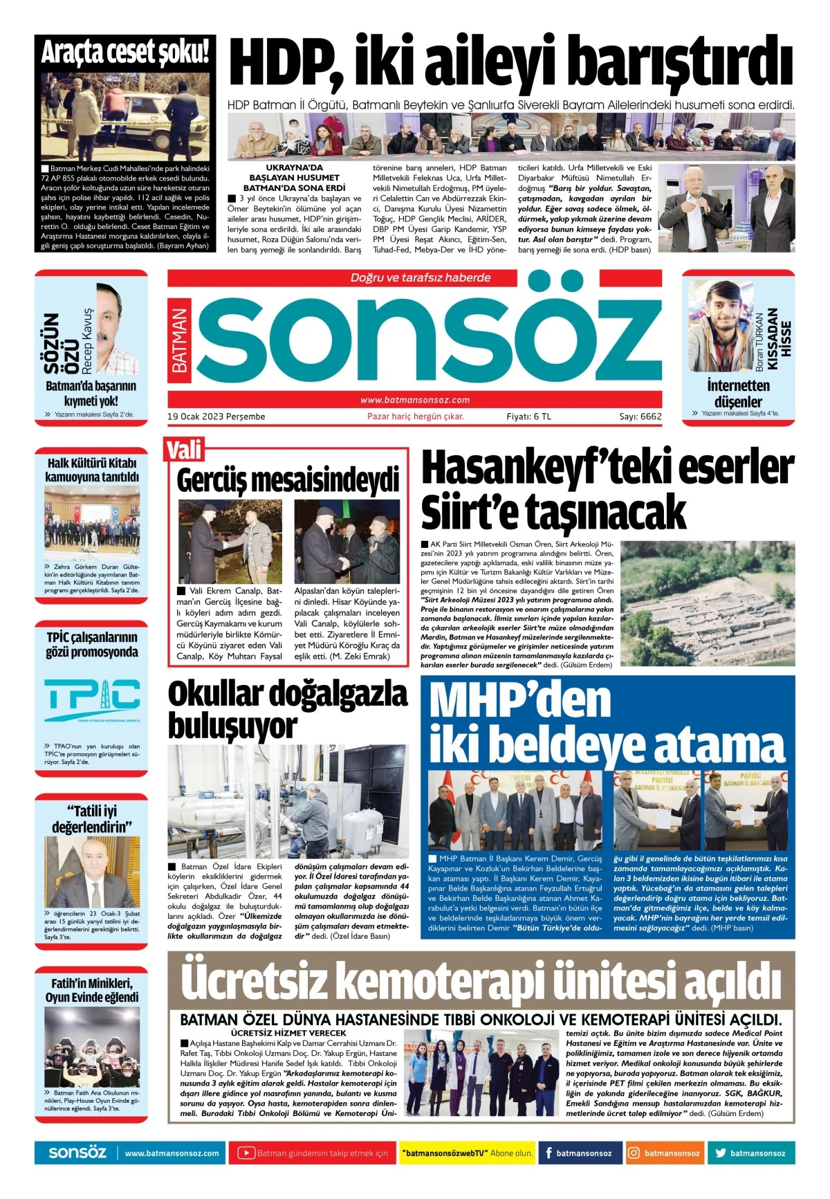 19 Ocak 2023 e-gazete