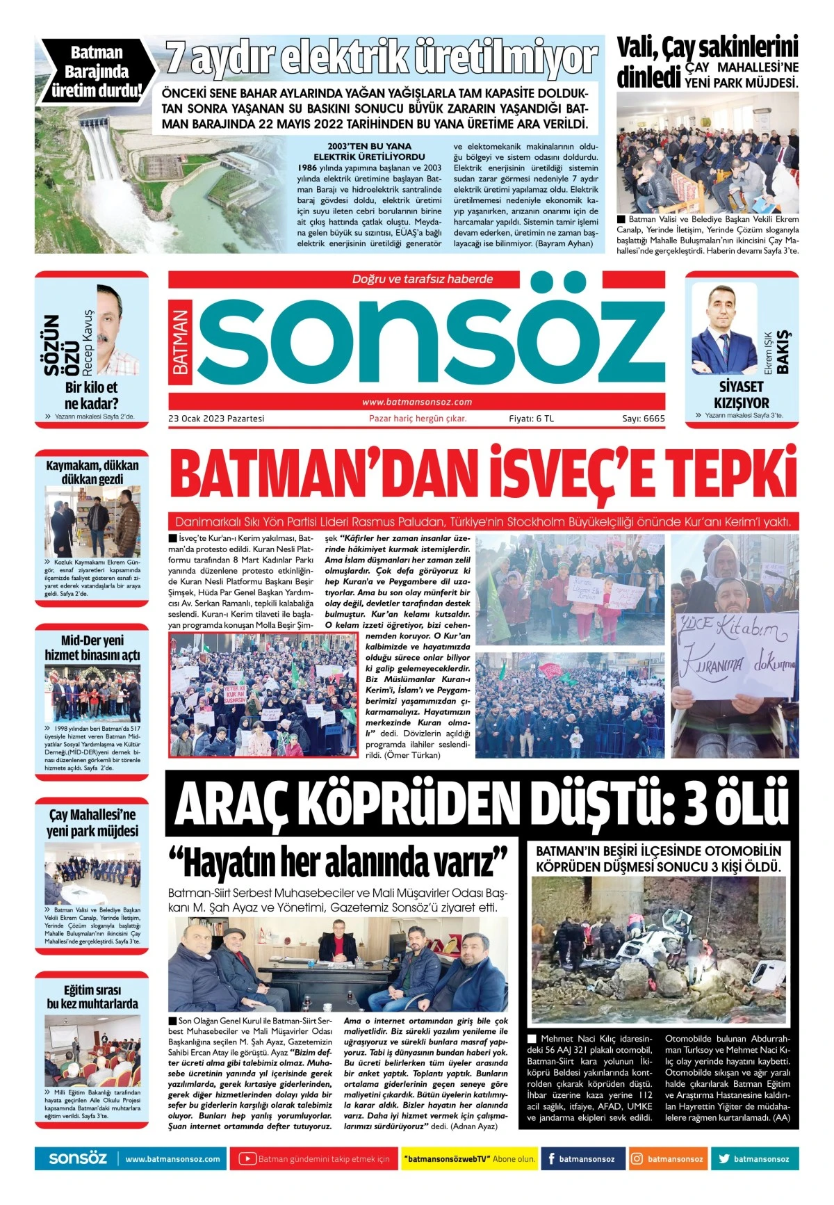 23 Ocak 2023 e-gazete