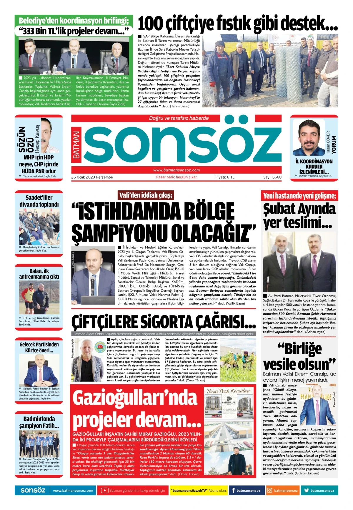 26 Ocak 2023 e-gazete