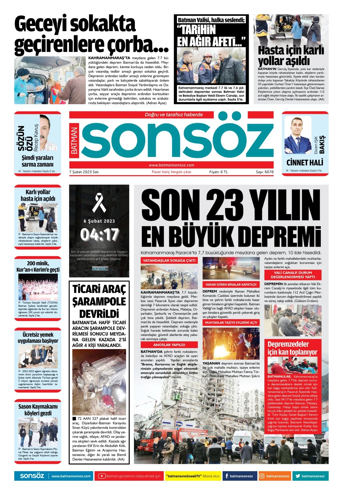 7 Şubat 2023 e-gazete
