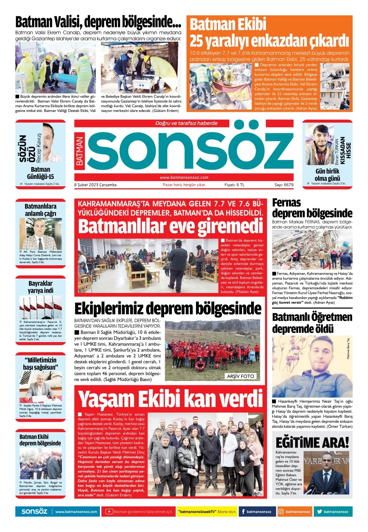 8 Şubat 2023 e-gazete