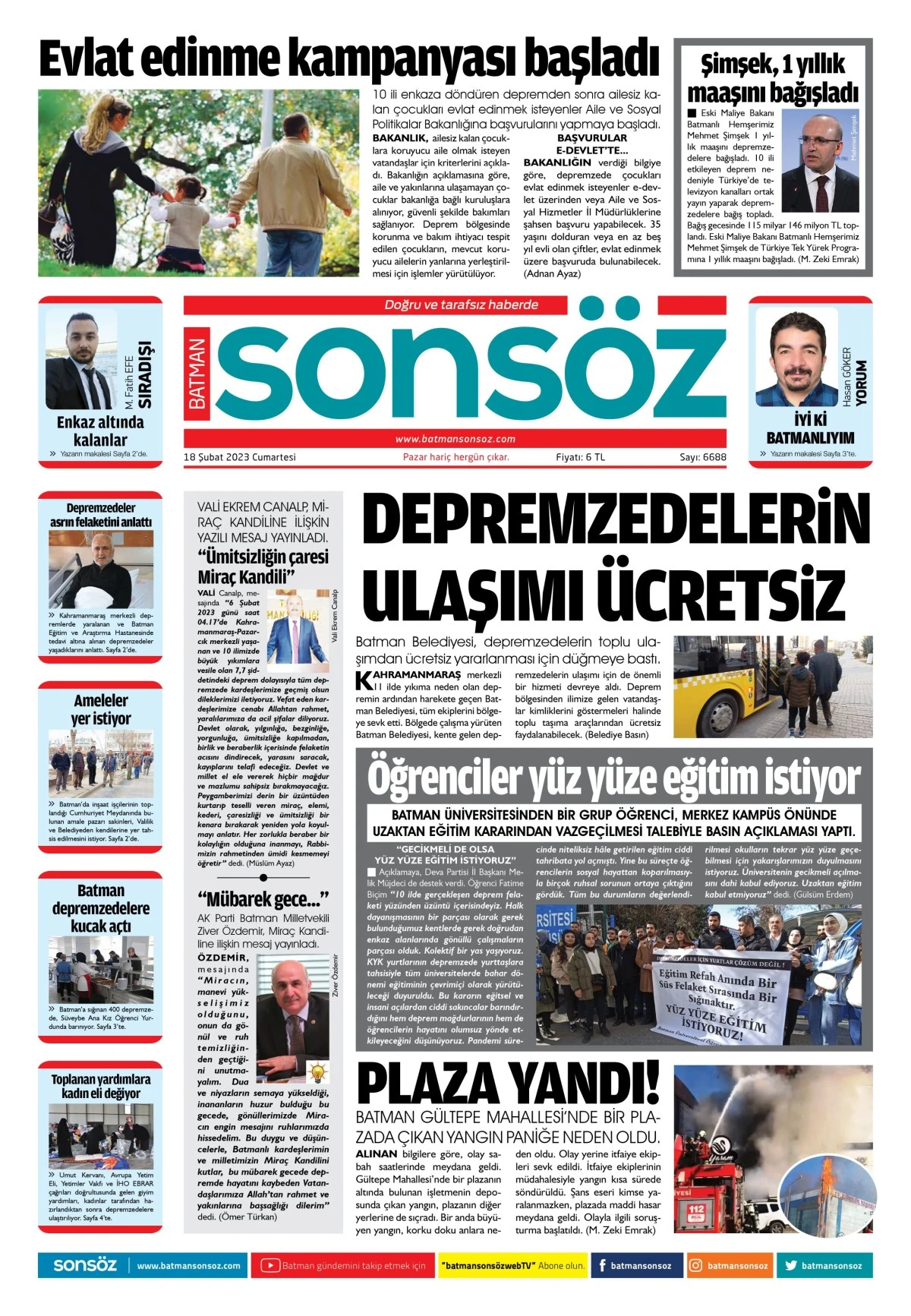 18 Şubat 2023 e-gazete