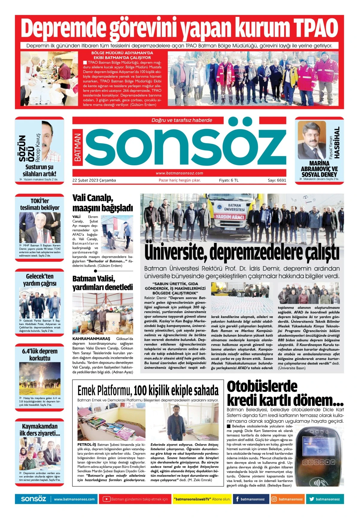 22 Şubat 2023 e-gazete