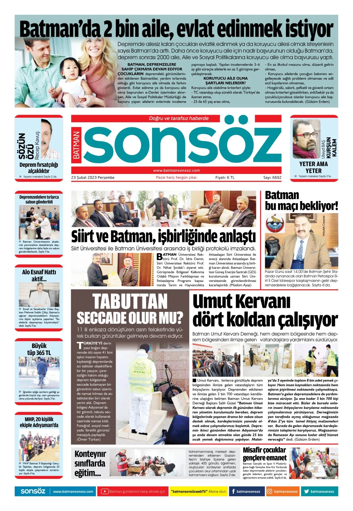 23 Şubat 2023 e-gazete