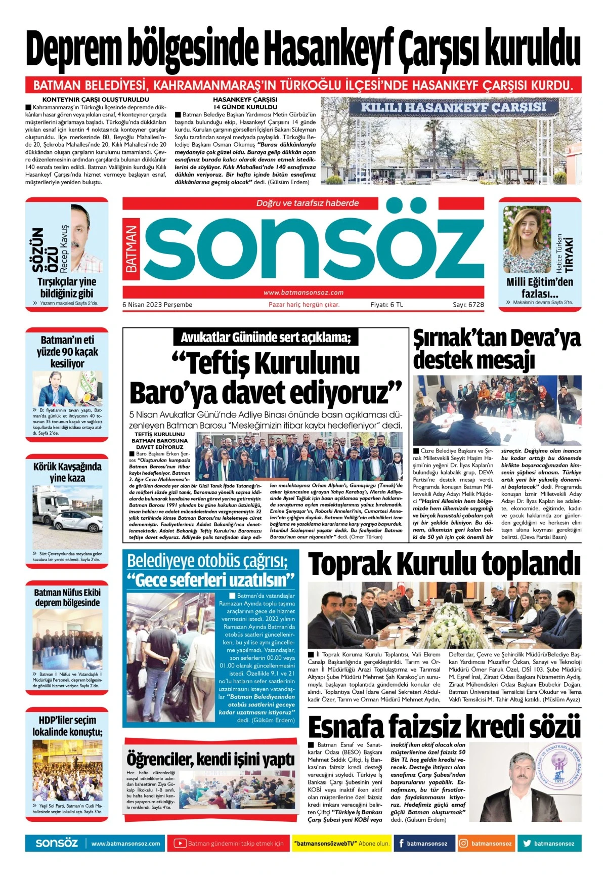 6 Nisan 2023 e-gazete