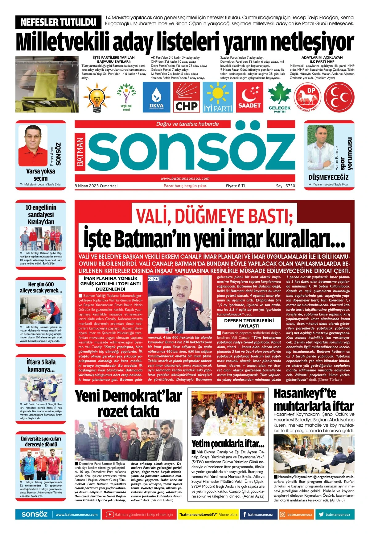 8 Nisan 2023 e-gazete