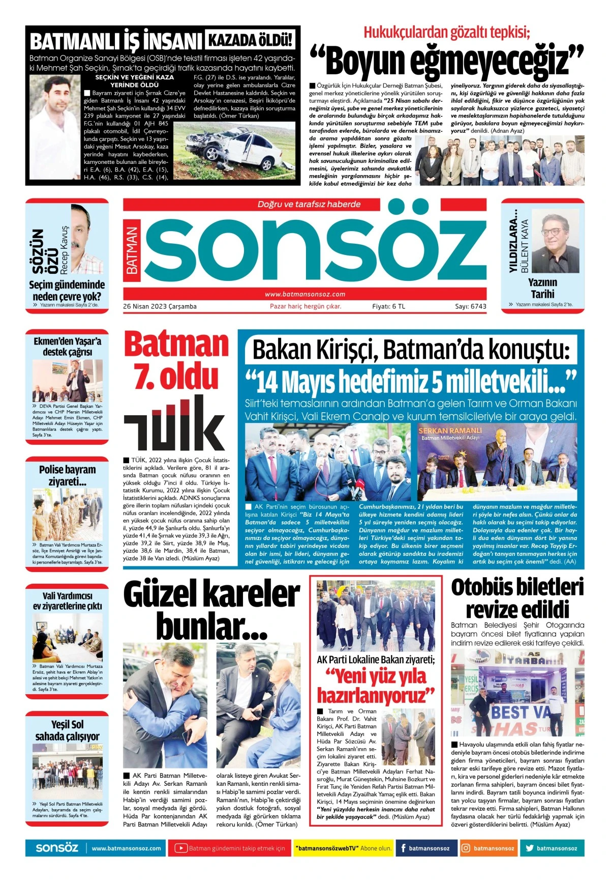 26 Nisan 2023 e-gazete