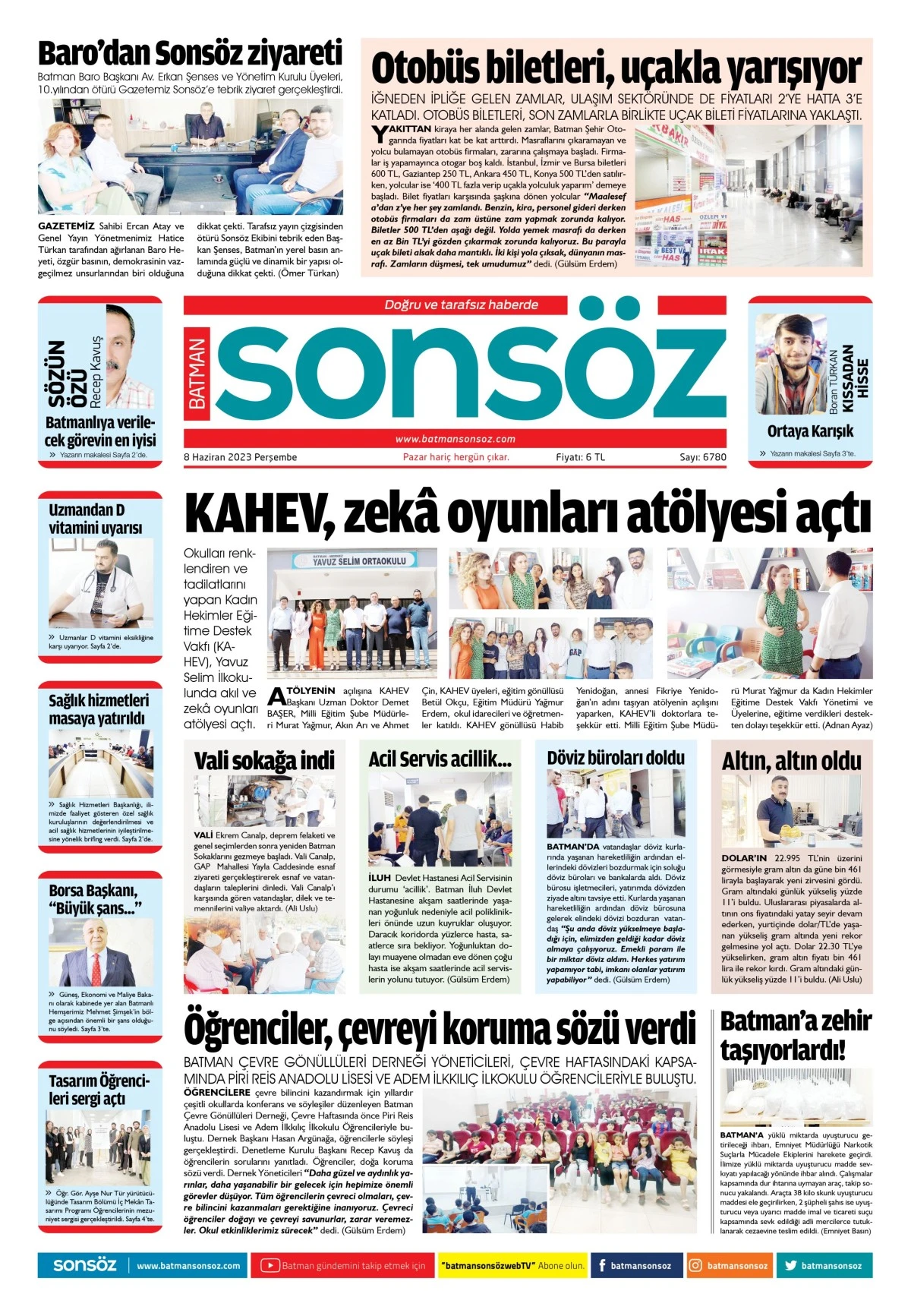 8 Haziran 2023 tarihli e-gazete