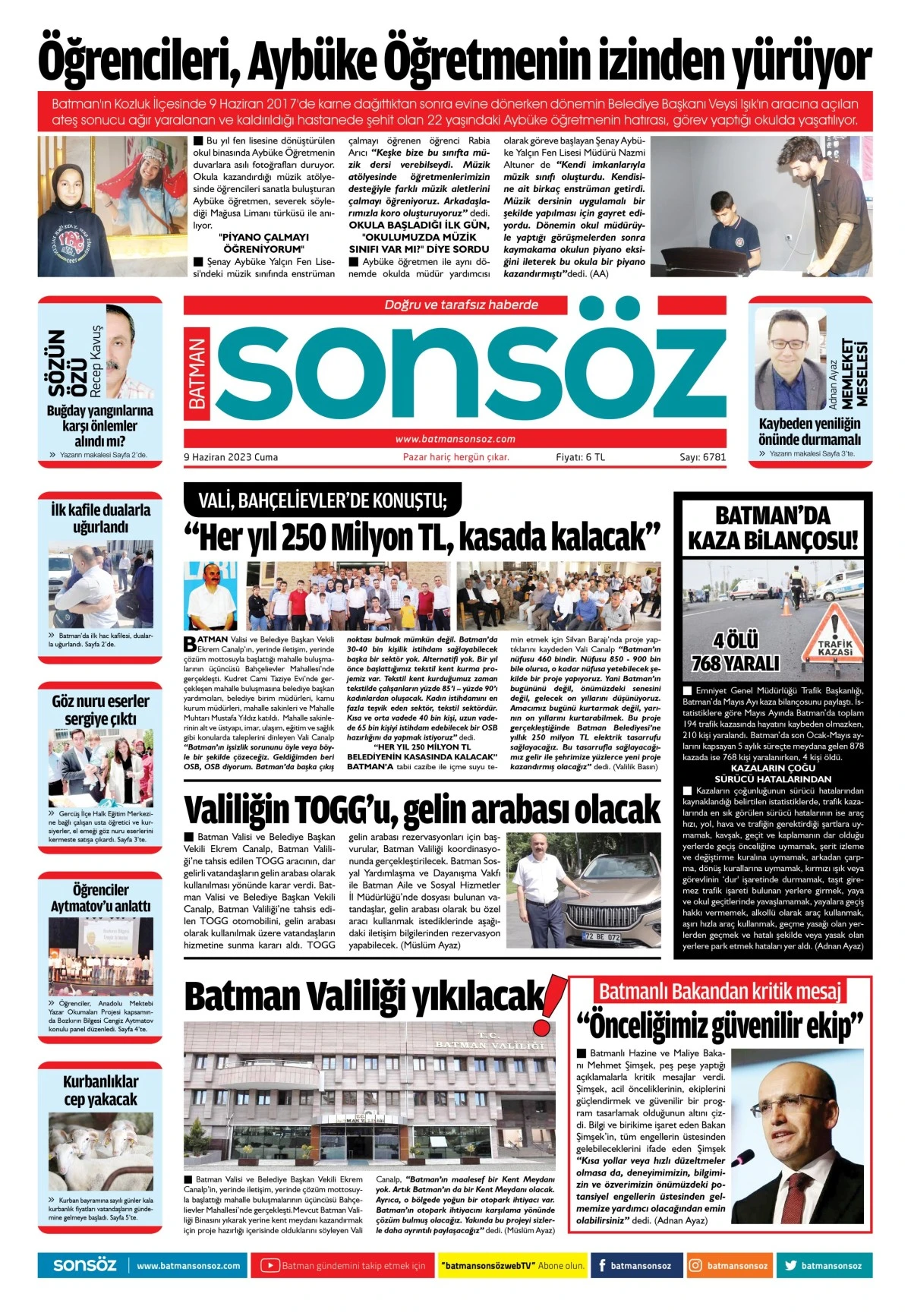 9 Haziran 2023 e-gazete
