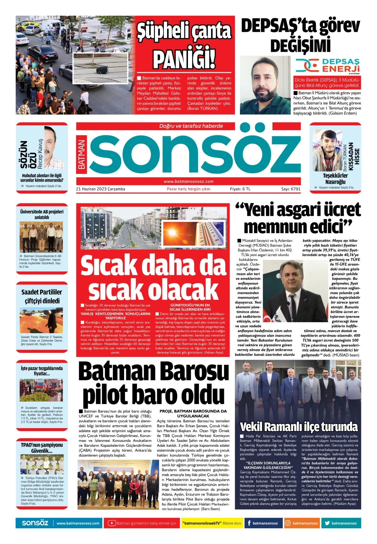 21 Haziran 2023 e-gazete