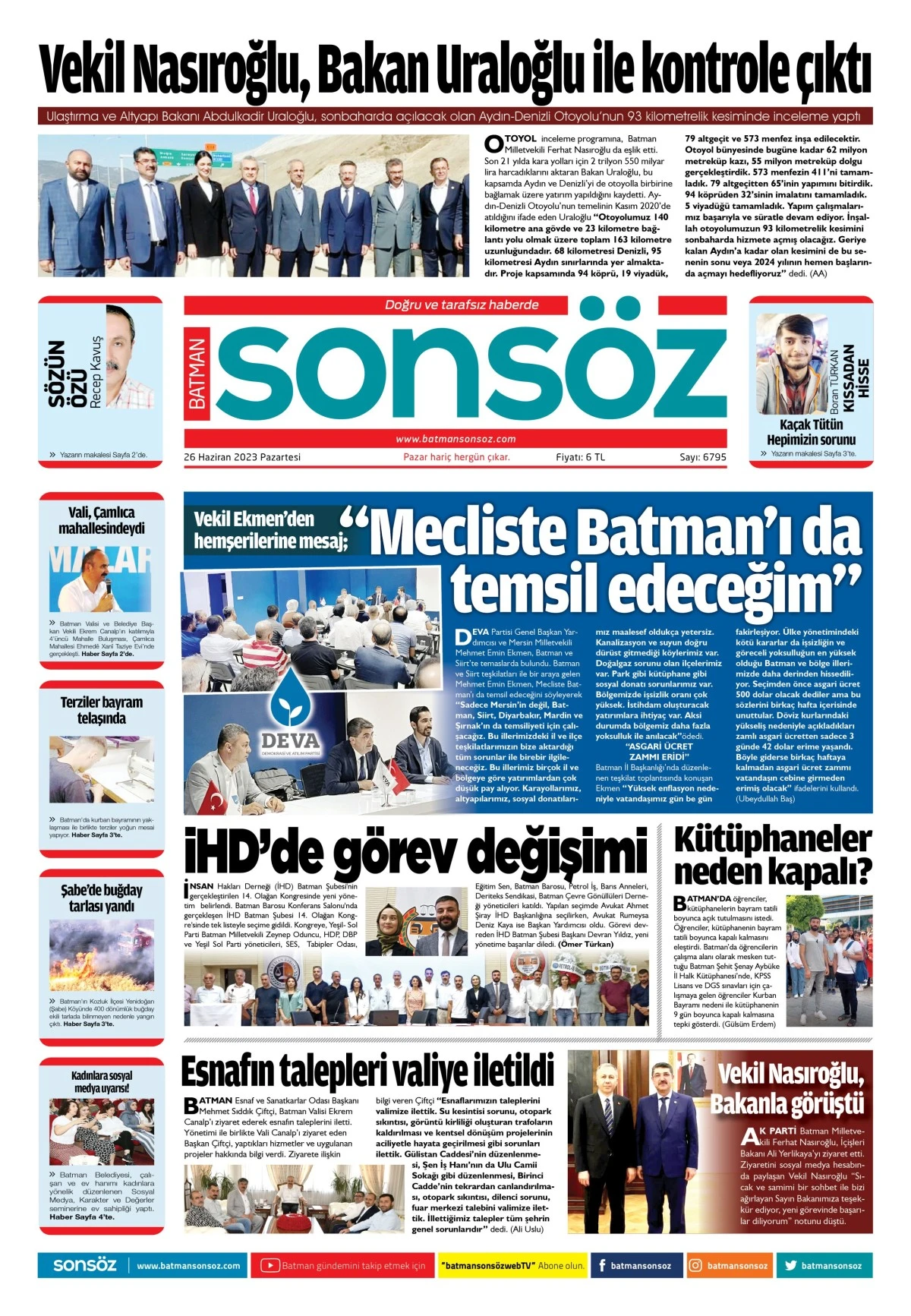 26 Haziran 2023 e-gazete