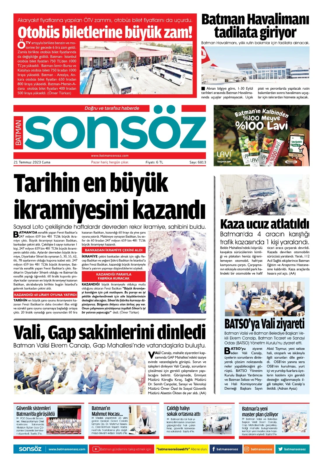 21 Temmuz 2023 e gazete
