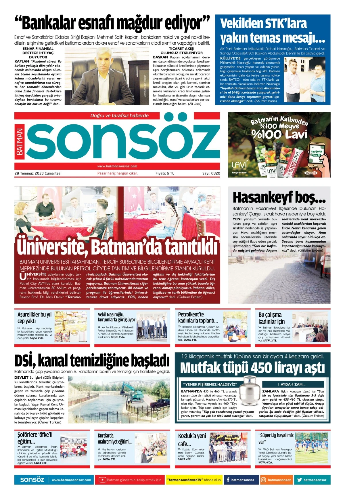 29 Temmuz 2023 e-gazete