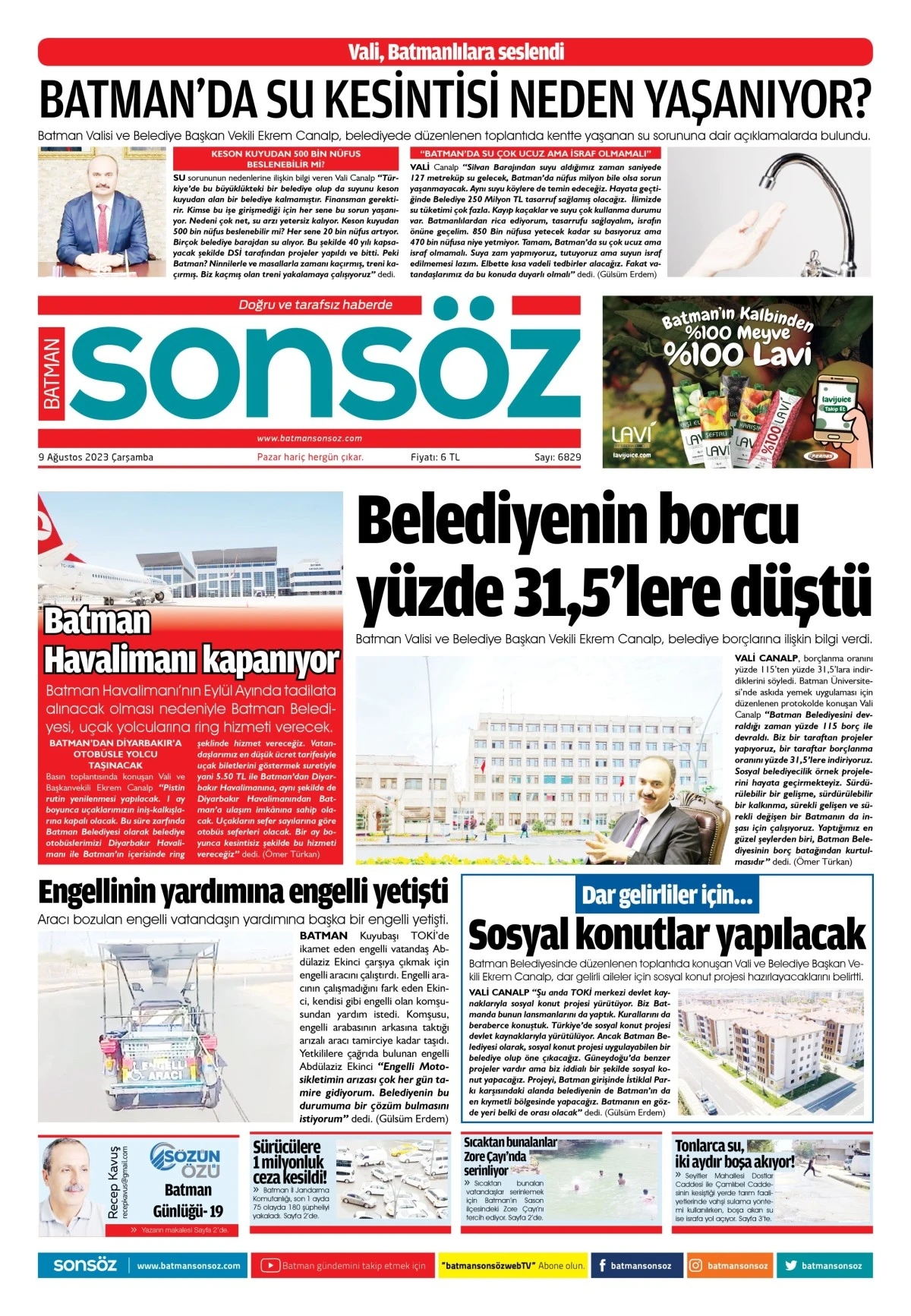 9 Ağustos 2023 e-gazete