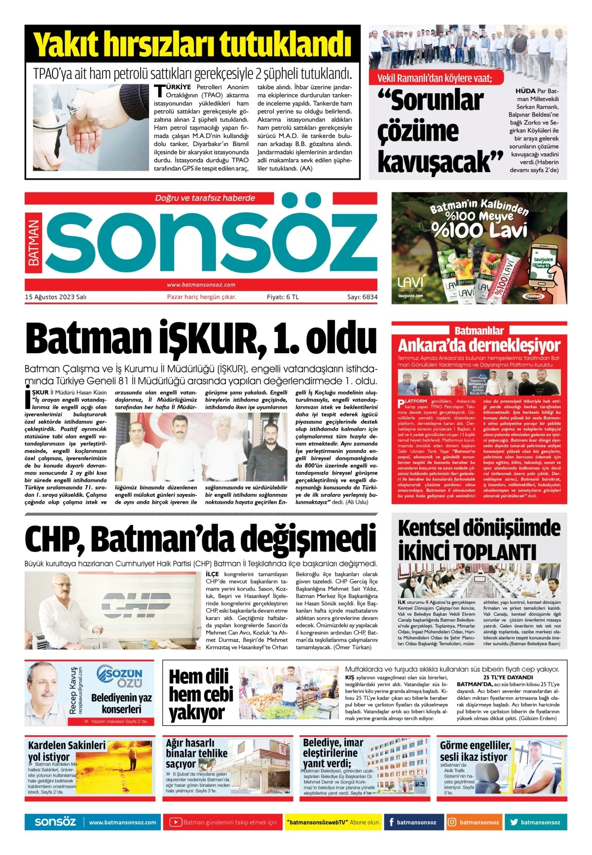 15 Ağustos e-gazete