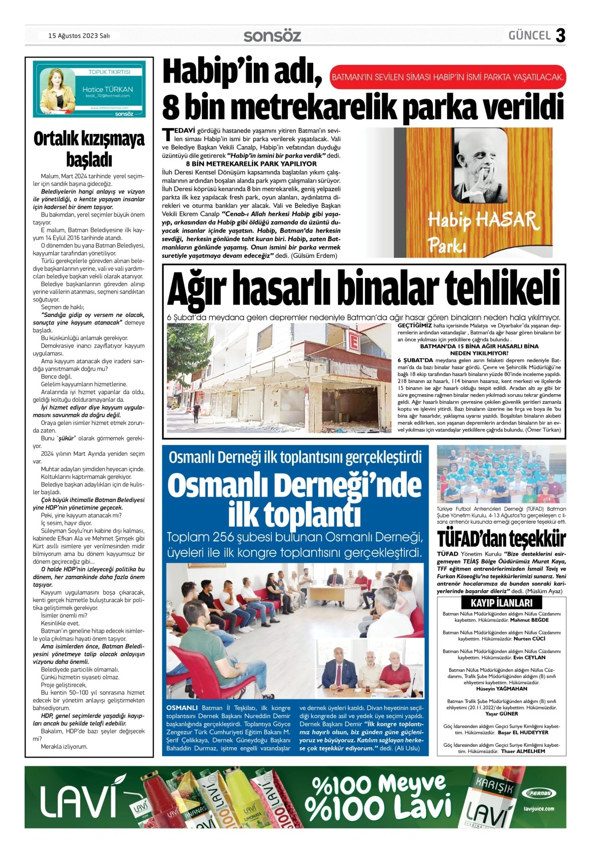 15 Ağustos e-gazete