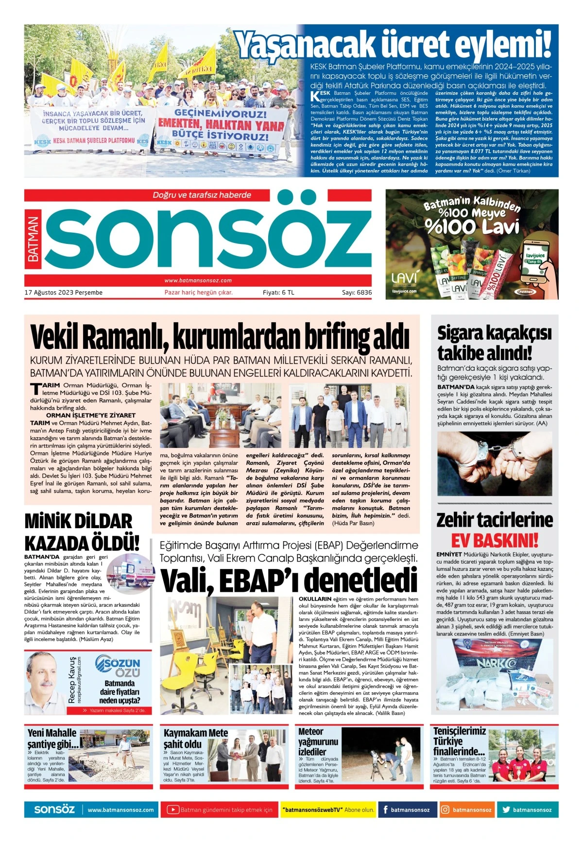 17 Ağustos 2023 e-gazete