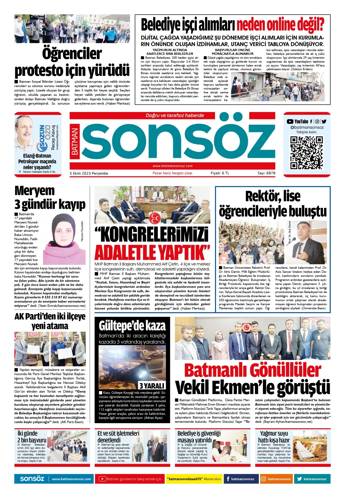 5 Ekim 2023 e-gazete