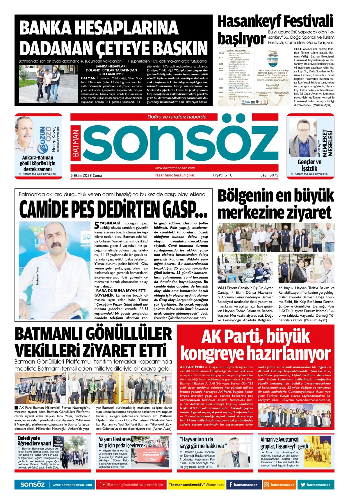 6 Ekim 2023 e-gazete
