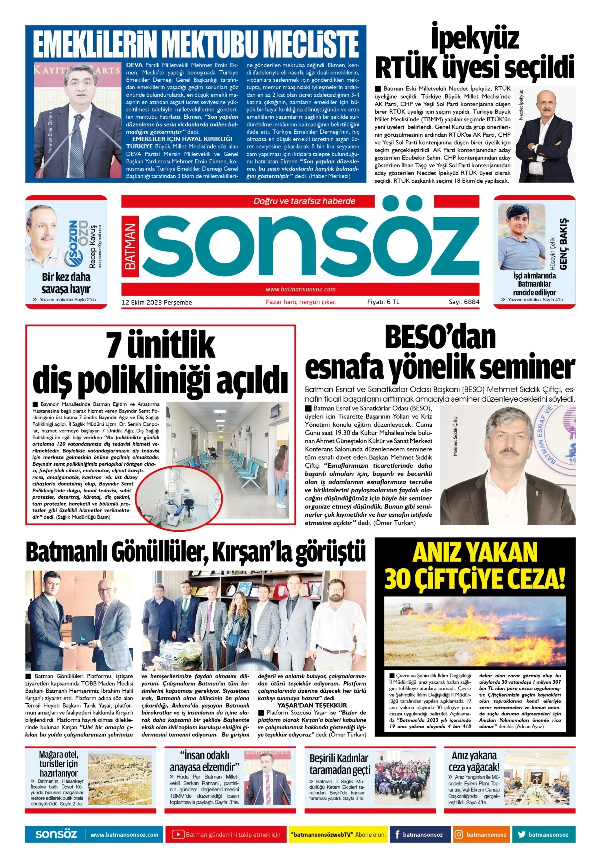 12 Ekim 2023 e-gazete