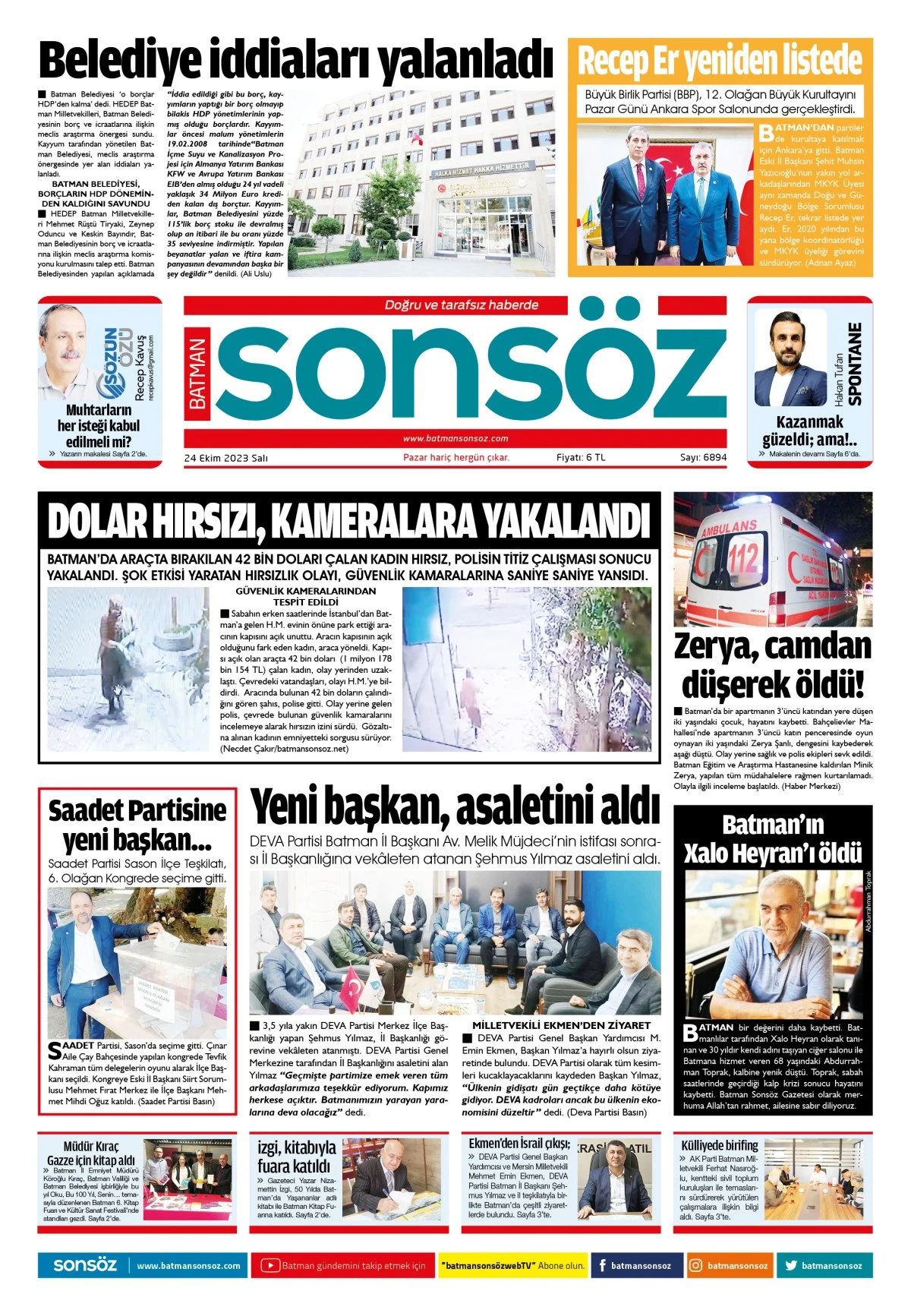 24 Ekim 2023 e-gazete