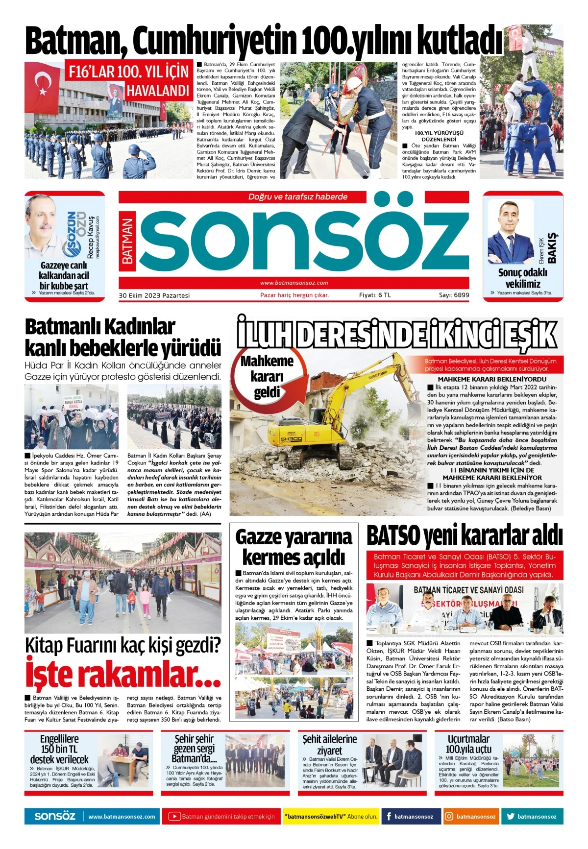 30 Ekim 2023 e-gazete