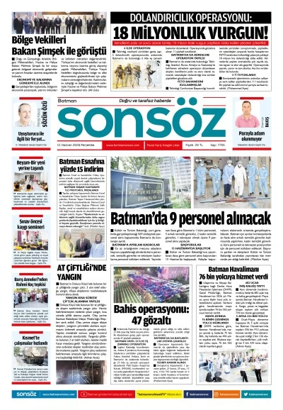 11 Haziran 2026 e-gazete