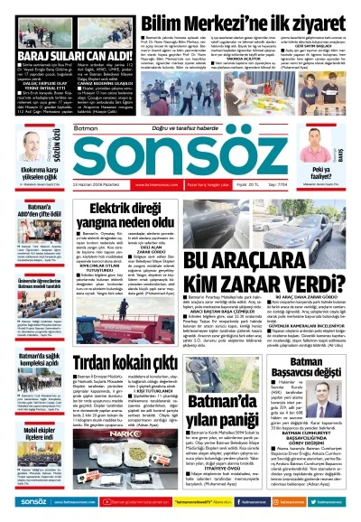 15 Haziran 2026 e-gazete