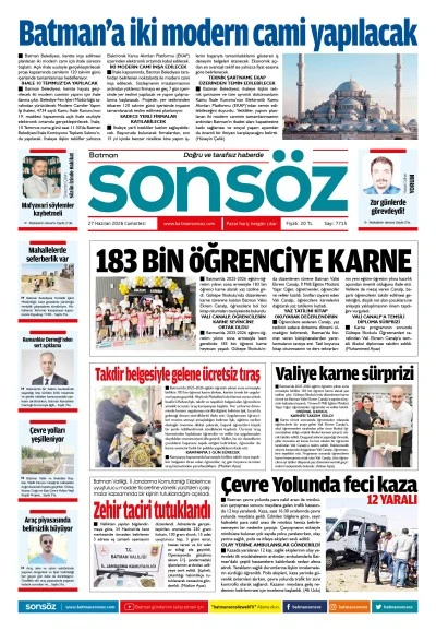 27 Haziran 2026 e-gazete