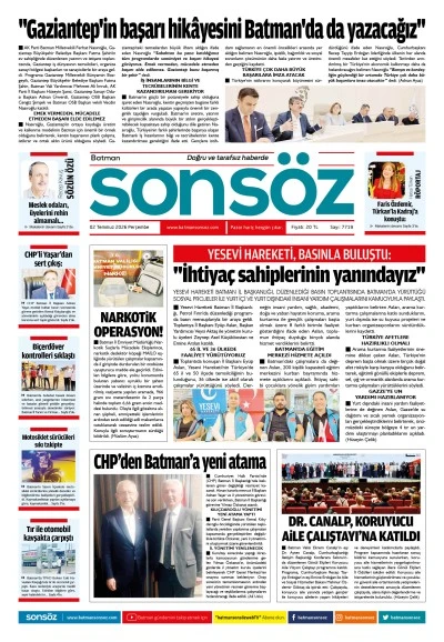2 Temmuz 2026 e-gazete