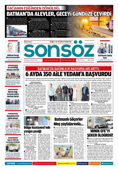 10 Temmuz 2026 e-gazete