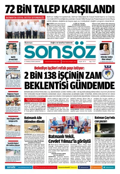 11 Temmuz 2026 e-gazete