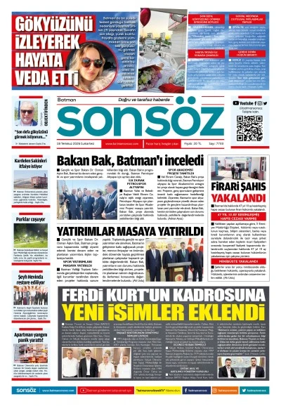 18 Temmuz 2026 e-gazete