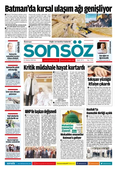 21 Temmuz 2026 e-gazete