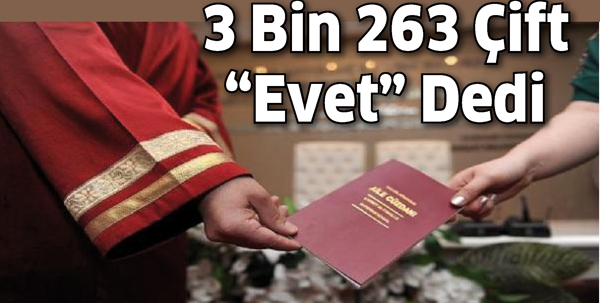 BATMAN’DA 3 BİN 263 ÇİFT “EVET” DEDİ