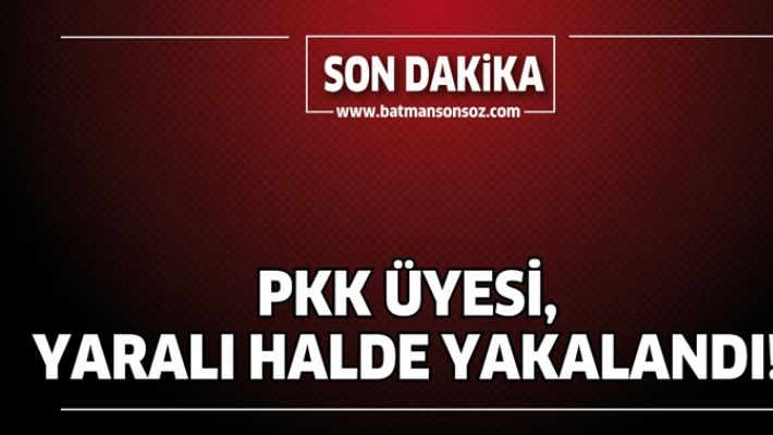 PKK ÜYESİ, YARALI HALDE YAKALANDI!