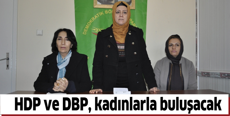 HDP VE DBP, KADINLARLA BULUŞACAK