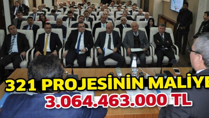 321 PROJESİNİN MALİYETİ 3.064.463.000 TL