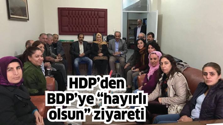 HDP’DEN DBP’YE “HAYIRLI OLSUN” ZİYARETİ