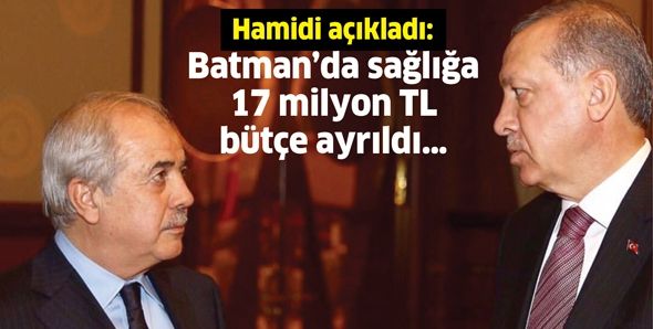 Batman’da sağlığa 17 Milyon TL bütçe ayrıldı…
