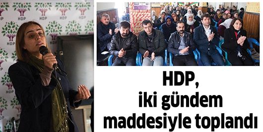 HDP, İKİ GÜNDEM MADDESİYLE TOPLANDI