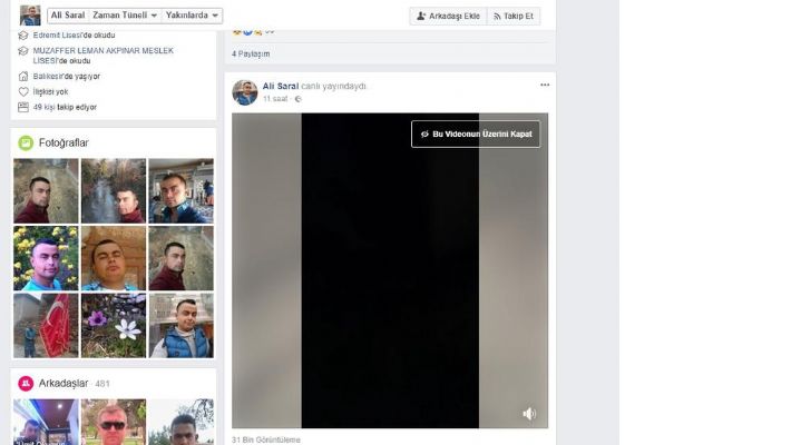 Sevdiği kızın ailesini katledip Facebook'ta yayınladı! Face içeriği kaldırdı!