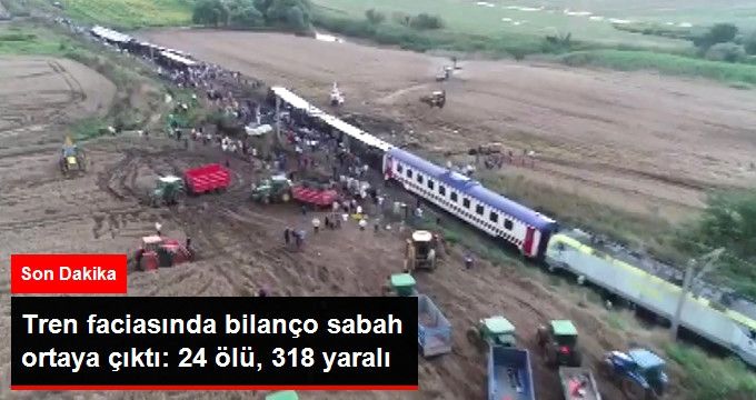 tren kazasında 24 kişi yaşamını yitirdi